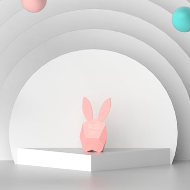 Orologio Cutie Connect con app - Rosa Sveglia Cutie connected - Rosa