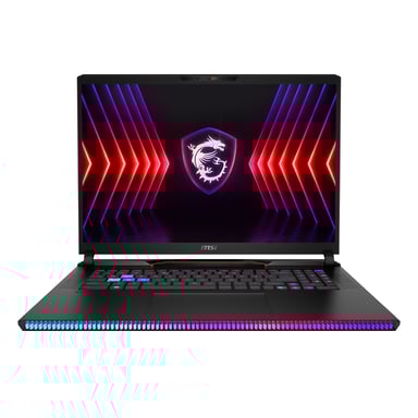 MSI Gaming Raider GE78 HX 14VIG-882FR Intel® Core™ i9 i9-14900HX Ordinateur portable 43,2 cm (17'') Quad HD+ 32 Go DDR5-SDRAM 2 To SSD NVIDIA GeForce RTX 4090 Wi-Fi 7 (802.11be) Windows 11 Pro Noir