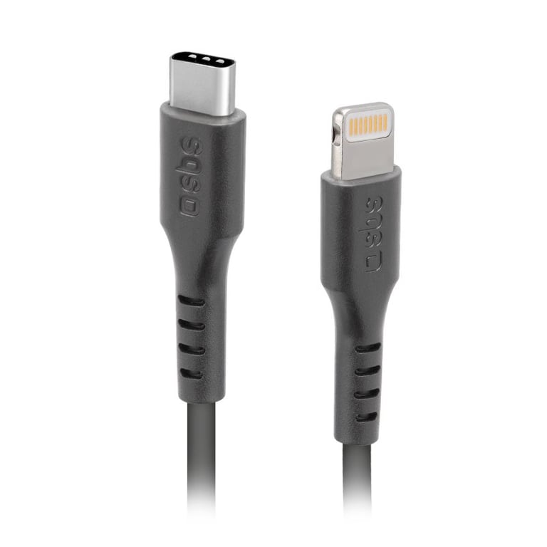 SBS TECABLELIGTC1K câble Lightning 1 m Noir - Neuf