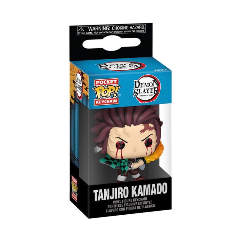 Funko Pop! Keychain: DS Tanjiro Kamado Sun Breathing Demon Slayer Mini Figurine en Vinyle à Collectionner Porte clés Fantaisie Cadeau de Noël Idée de Cadeau Produits Officiels - vue 9