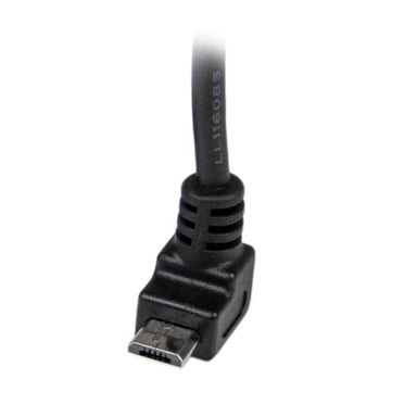 StarTech.com Cable Adaptador 1m USB A Macho a Micro USB B Macho Acodado en Ángulo hacia Arriba para Teléfono Móvil