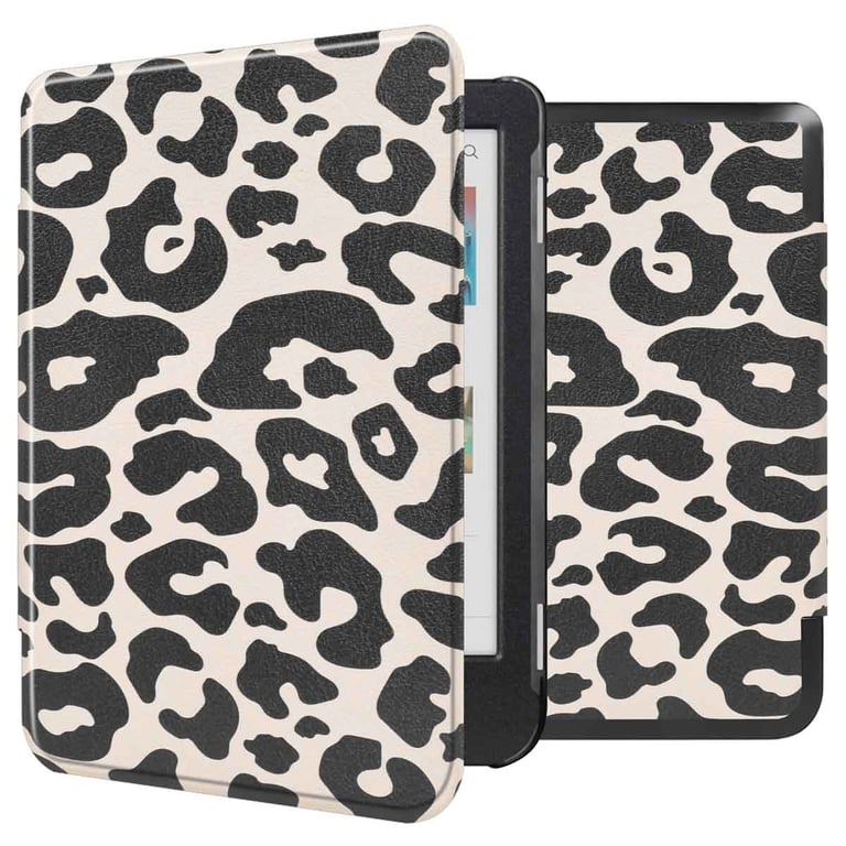 imoshion Design Slim Hard Sleepcover pour Kobo Clara Colour / Clara BW / Tolino Shine 5 / Shine Color Leopard Neuf - vue 4