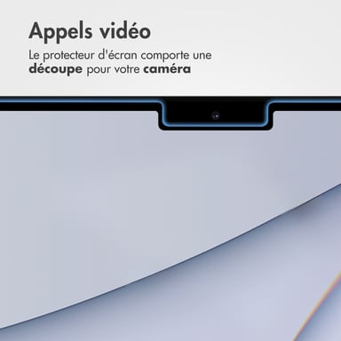Accezz Protecteur d'écran en verre trempé pour l'Apple MacBook Air 13 pouces (2022 / 2024 M3 / 2025 M4 / 2026 M5)