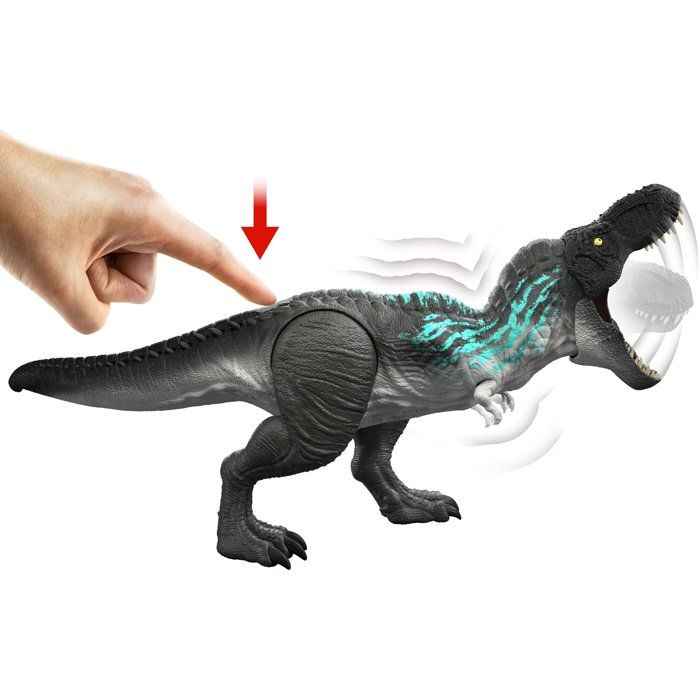 Jurassic World Figurine Tyrannosaure Monstres Musclés grandit et rugit - vue 3
