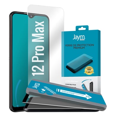 JAYM - Cristal Protector Premium para Apple iPhone 12 Pro Max - Plano 2.5D - Garantía de por vida Reforzado 9H Ultra Resistente Asahi Calidad Premium - Aplicador Personalizado Incluido