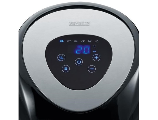 Severin 2430 Unique 3,2 L Autonome 1500 W Friteuse d'air chaud Noir, Acier inoxydable - Neuf