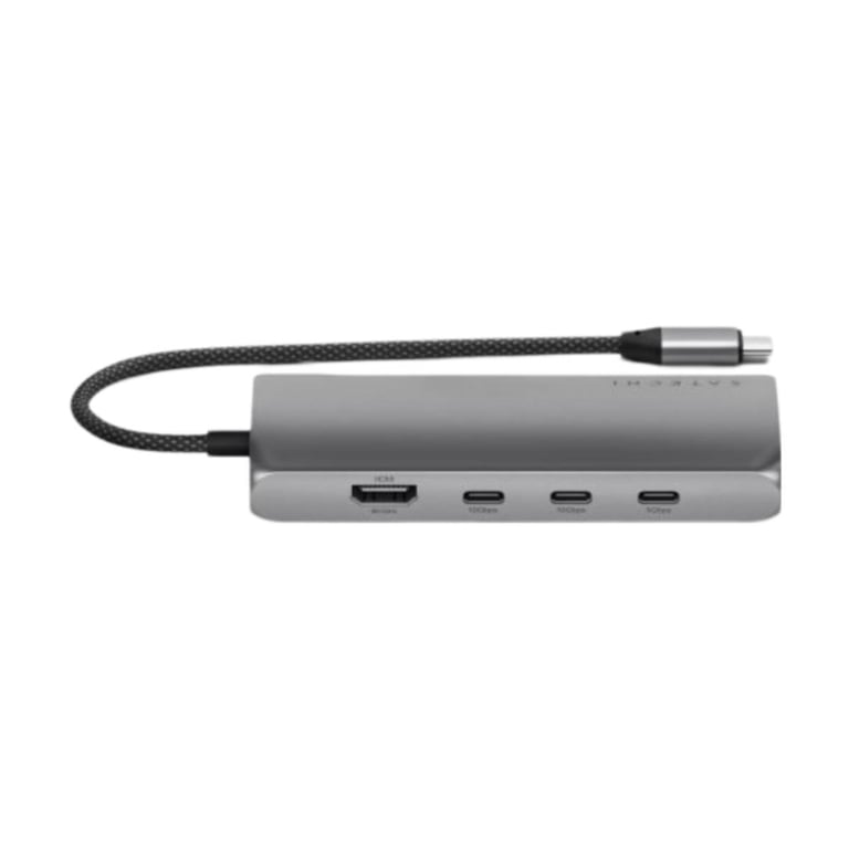 Adaptateur Multiports avec 4 Ports USB-C vers Ethernet V3 Gris - Neuf