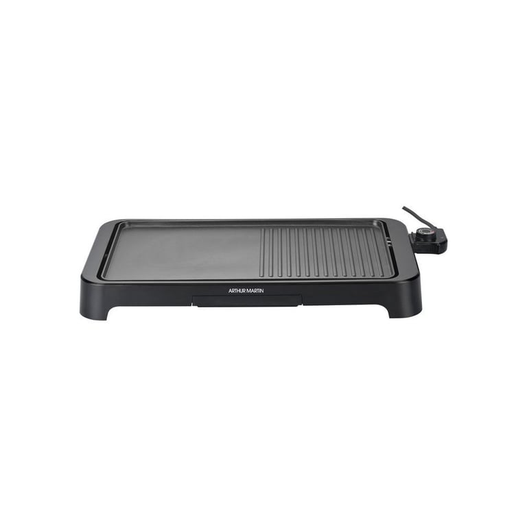 Plancha Grill électrique ARTHUR MARTIN AMPL204 Double zone Plaque anti adhésive Thermostat réglable - vue 2