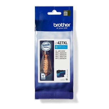 TINTA BROTHER LC-427XLC cian XL 5000PP X MFC-J5955DW MFC-J6955DW HL-J6010DW