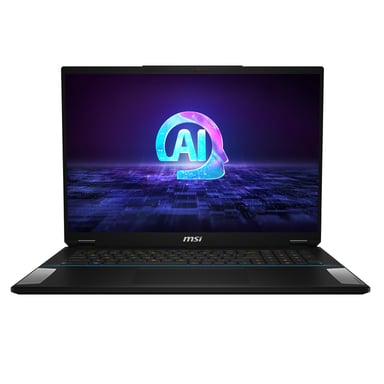 MSI Stealth 18 AI Studio A1VIG-056FR Intel Core Ultra 9 185H Portátil 45,7 cm (18'') UHD+ 64 GB DDR5-SDRAM 2 TB SSD NVIDIA GeForce RTX 4090 Wi-Fi 7 (802.11be) Windows 11 Pro Negro