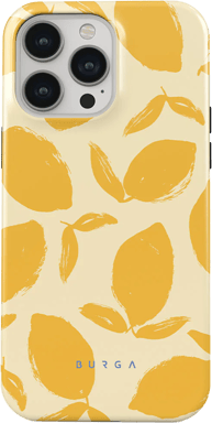 Burga Funda para iPhone 13 Pro Tough A prueba de golpes modelo Lemon Tart Amarillo