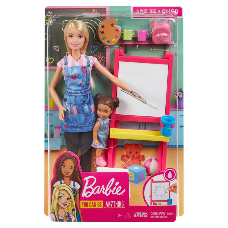 Barbie Métiers Coffret Barbie Professeure D'art