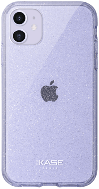 Guscio ibrido scintillante invisibile per Apple iPhone 11, viola