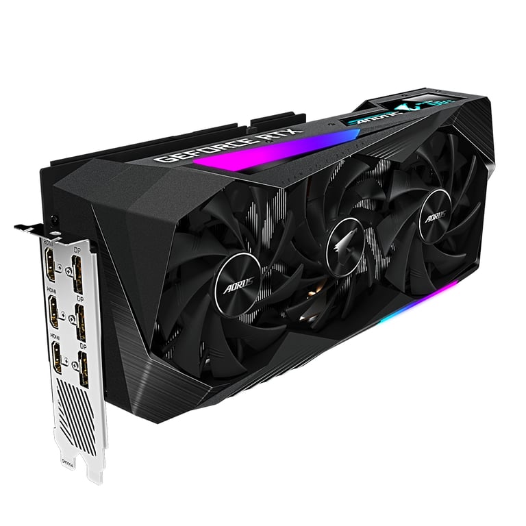 GIGABYTE AORUS GeForce RTX 3070 MASTER 8G rev. 2.0 NVIDIA 8 Go GDDR6 Neuf - vue 3
