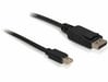 DeLOCK 3m Displayport Cable mini DisplayPort Noir