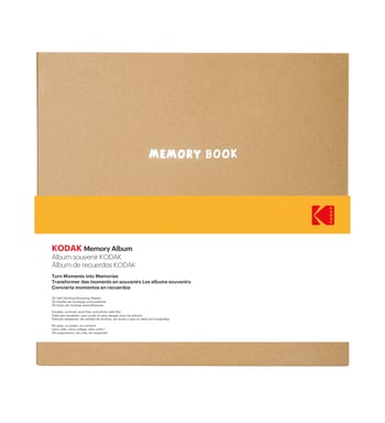 KODAK - Album Photo de 20 pages adhésives, Format 23,5x27cm, Kraft - 9891313