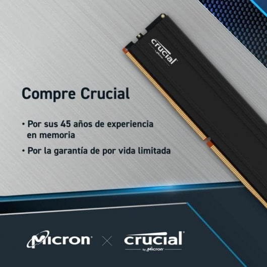 Crucial Mémoire RAM DDR5 Pro Kit 16GBx2 5600 MT/ CL46 - vue 3
