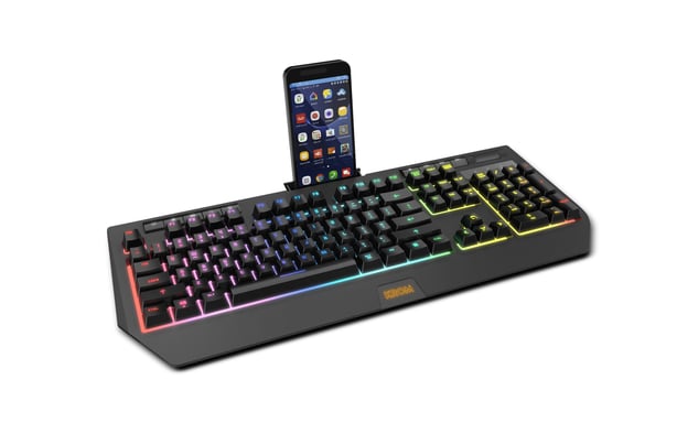 Krom Kuma clavier Gaming USB QWERTY Portuguais Noir