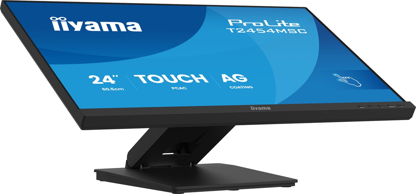 iiyama ProLite T2454MSC-B3AG écran plat de PC 60,5 cm (23.8 ) 1920 x 1080 pixels Full HD LED Écran tactile Multi-utilisateur Noir - Neuf
