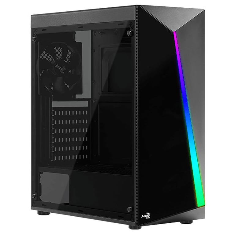AEROCOOL Boitier Moyen Tour ATX Shard Tempered Glass RGB avec panneau vitré Neuf