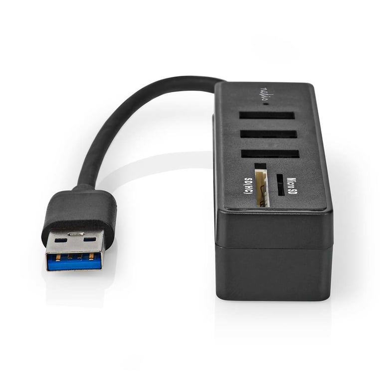 Nedis Hub USB 3.0 + Lecteur carte micro SD - vue 3