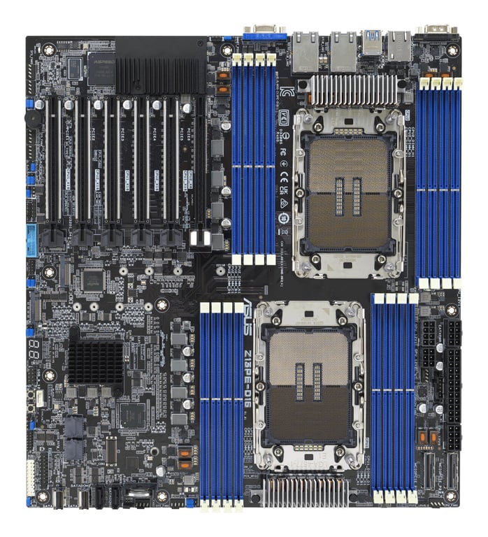 Carte mère E ATX ASUS Z13PE D16 Intel Xeon DDR5 Dual .2 PCIe 5.0 - vue 4