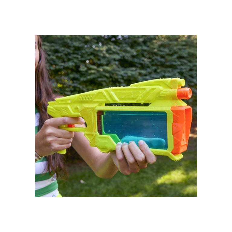 Pistolet à eau NERF Super Soaker Dunk-Fill+ 358 ml remplissage par immersion Jaune-vert/Orange - Neuf