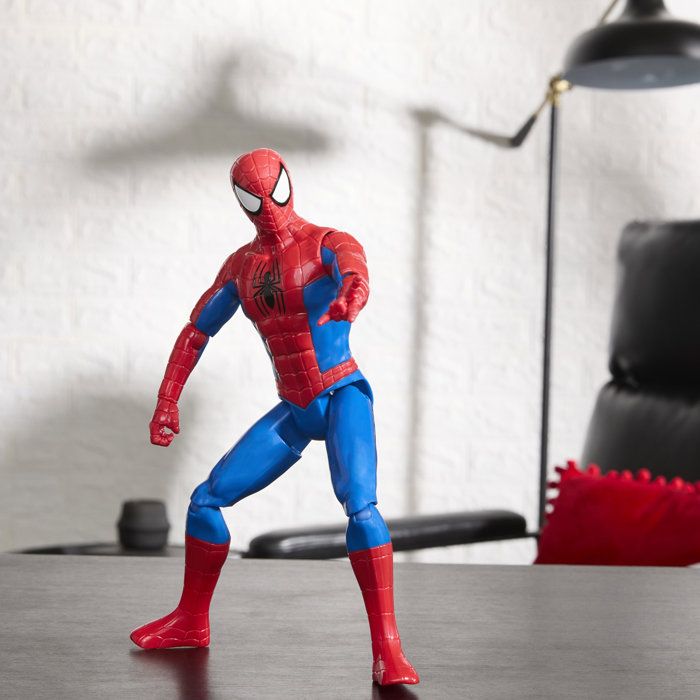 Figurine SpiderMan 30 cm, Titan Series, jouets de super-héros pour enfants, Marvel Spider-Man, des 4 ans - Neuf