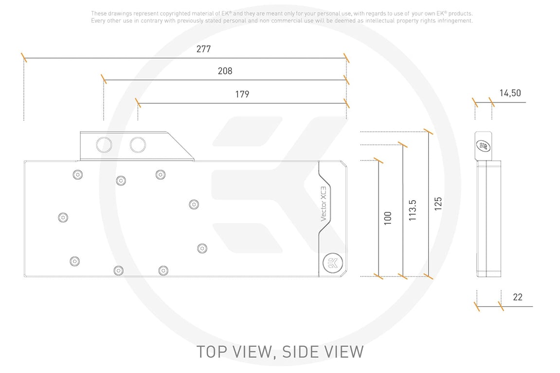 EK Water Blocks 3831109836552 pièce et accessoire pour systèmes de refroidissement d'ordinateurs Bloc d'eau Neuf - vue 2
