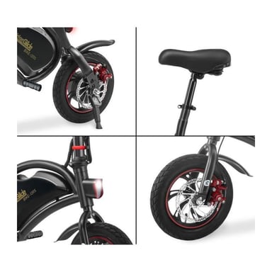 Draisienne Eléctrica - URBANGLIDE - BIKE 120S - 350 W - 12'' - Adulto - Plegable - Negro