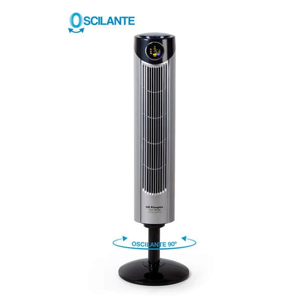 Ventilateur tour ionique oscillant Orbegozo TW 0850 Débit d'air puissant Affichage numérique Neuf - vue 3