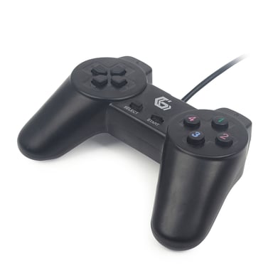 Gembird JPD-UB2-01 accessoire de jeux vidéo Noir USB 2.0 Manette de jeu PC