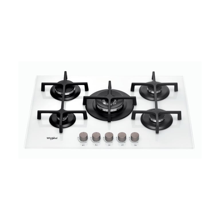 Cuisinière À Gaz Whirlpool GOA 7523/WH – Intégré, Verre, Fonte Rotatif - vue 3