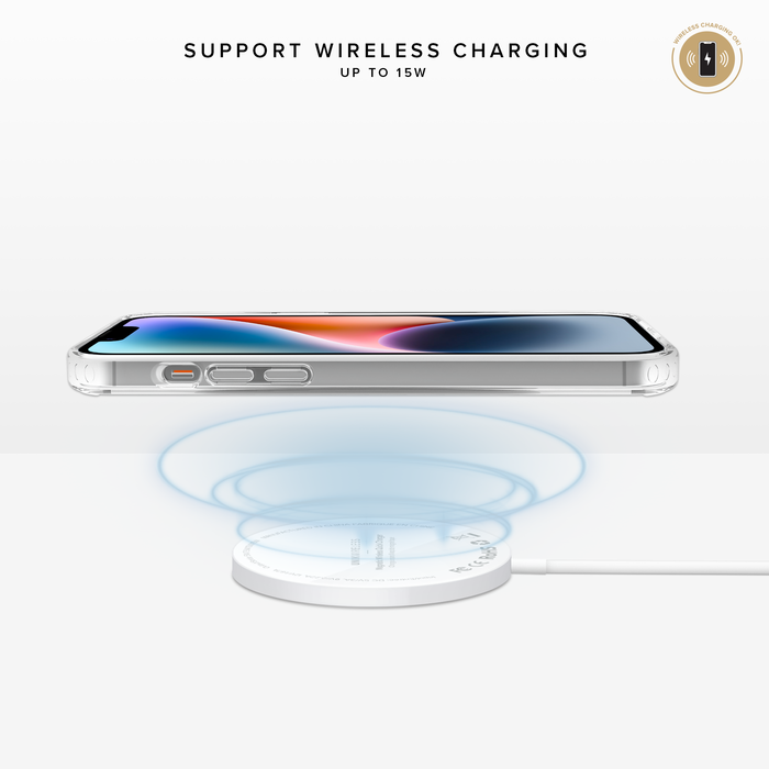 Carcasa híbrida invisible para Apple iPhone 14 Plus, Transparente