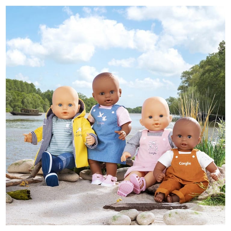 Robe et T Shirt Bords de Loire COROLLE Vêtements Pour Poupon 36cm Dès - vue 2