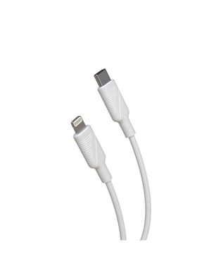 Muvit For Change Pack Cargador Red 12W+Cable Lightning 1.2M Blanco