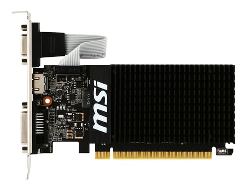 MSI Nvidia GeForce GT 710 2GD3H LP Noir - vue 9