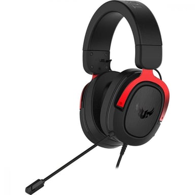 ASUS TUF Gaming H3 Casque Avec fil Arceau Jouer Noir, Rouge