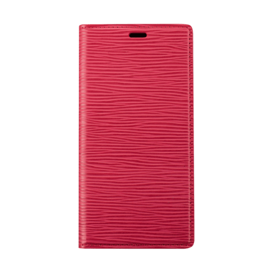 Diarycase 2.0 Coque clapet en cuir véritable avec support aimanté pour Apple iPhone 12/12 Pro, Rouge Bordeaux