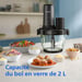 Tritatutto ibrido Philips 5000 Series HR1507/00 6 in 1 nero 650 W ciotola in vetro 2 L
