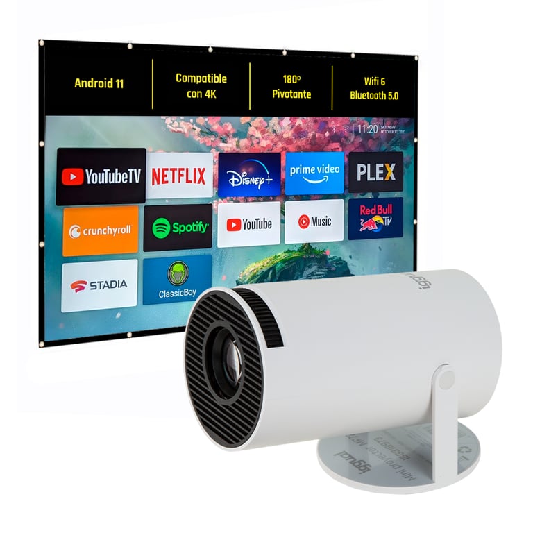 iggual IGG318973+IGG318126 vidéo projecteur 120 ANSI lumens 1280x720 Neuf