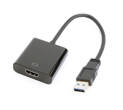 Gembird A-USB3-HDMI-02 adaptateur graphique USB 1920 x 1080 pixels Noir