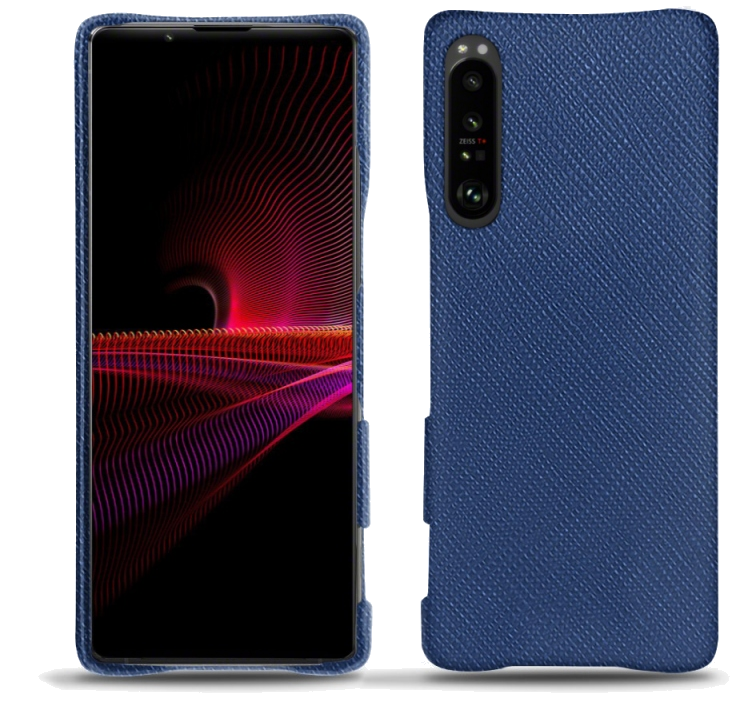 Coque cuir Sony Xperia 1 III - Coque arrière - Bleu frisson - NOREVE