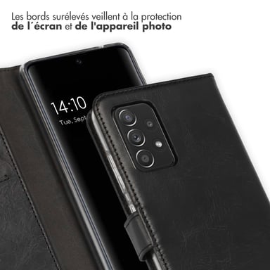 Selencia A526F43921201 coque de protection pour téléphones portables 16,5 cm (6.5'') Folio porte carte Noir Samsung Samsung Galaxy A52 (4G)/Samsung Galaxy A52s/Samsung Galaxy A52 (5G)