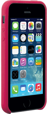 BigBen Connected Funda para iPhone 5/5S/SE Rígida Suave al Tacto Silicona Rojo