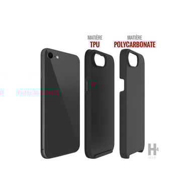 Cover per iPhone 15 rigida con 2 strati rinforzata anti-caduta 4M