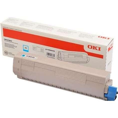 Toner laser Oki 46443103 C833C843 10 000 pages Cyan Neuf
