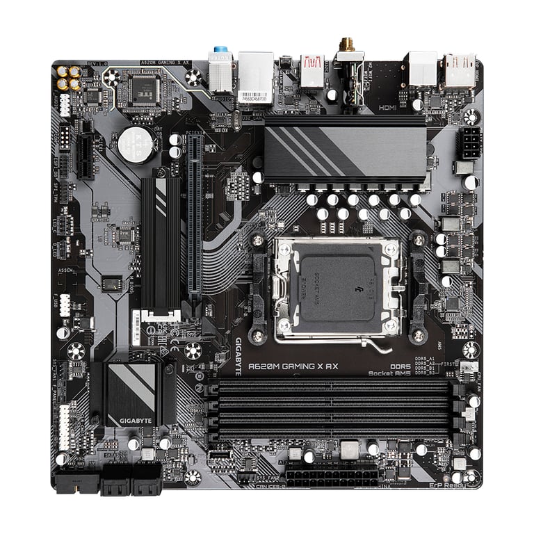 GIGABYTE A620M GAMING X AX AMD A620 Emplacement AM5 micro ATX Neuf - vue 2