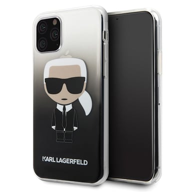 Funda Karl Lagerfeld para iPhone 11 Pro negra Gradient Ikonik Karl