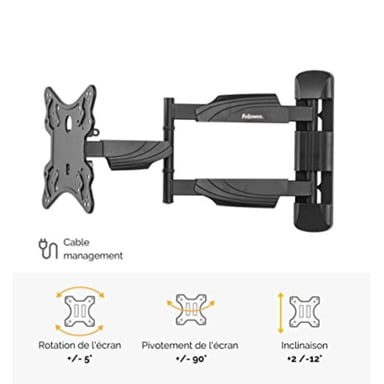 FELLOWES BRAS PORTE ÉCRAN SIMPLE MURAL